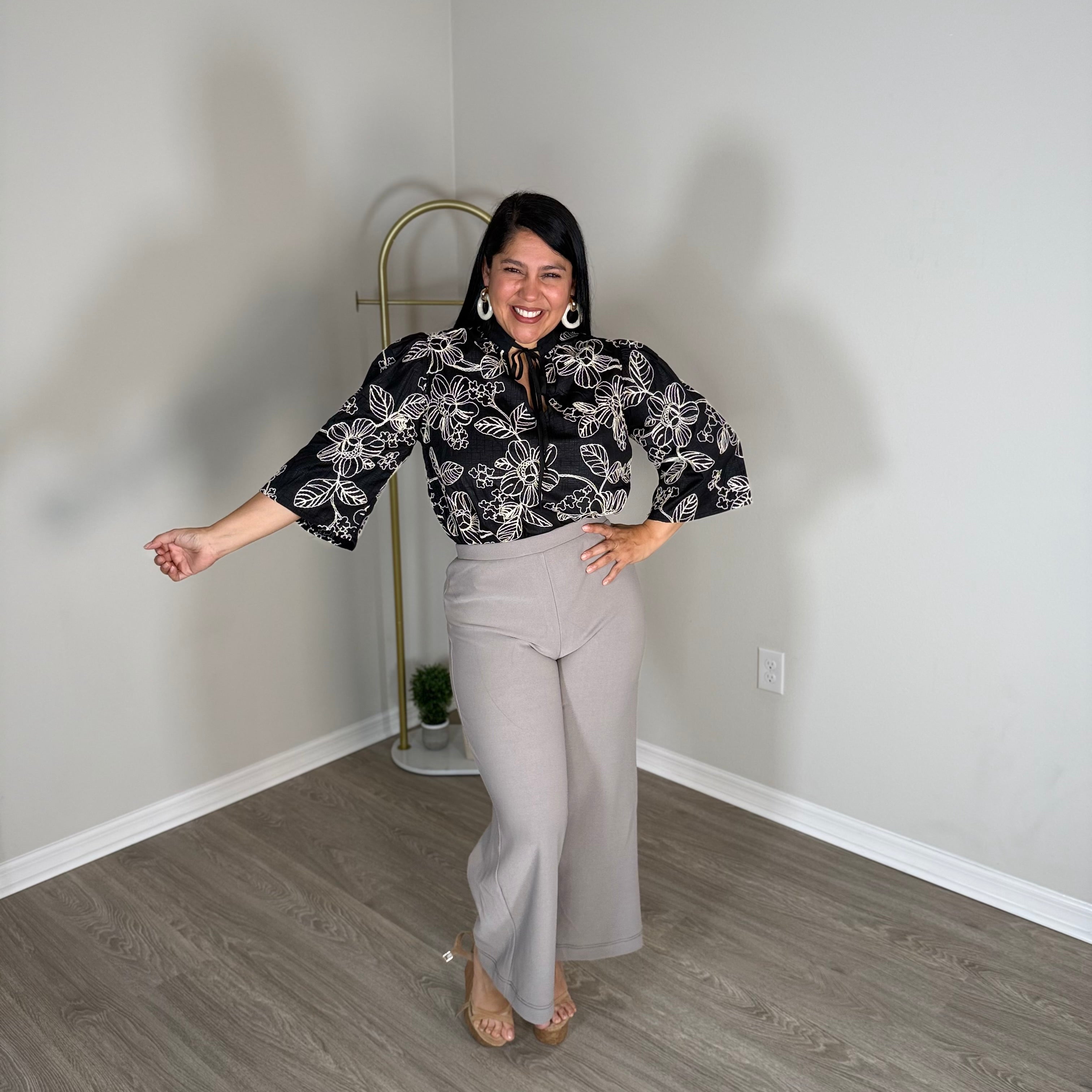 blue floral dress / top / shirt / skirt.