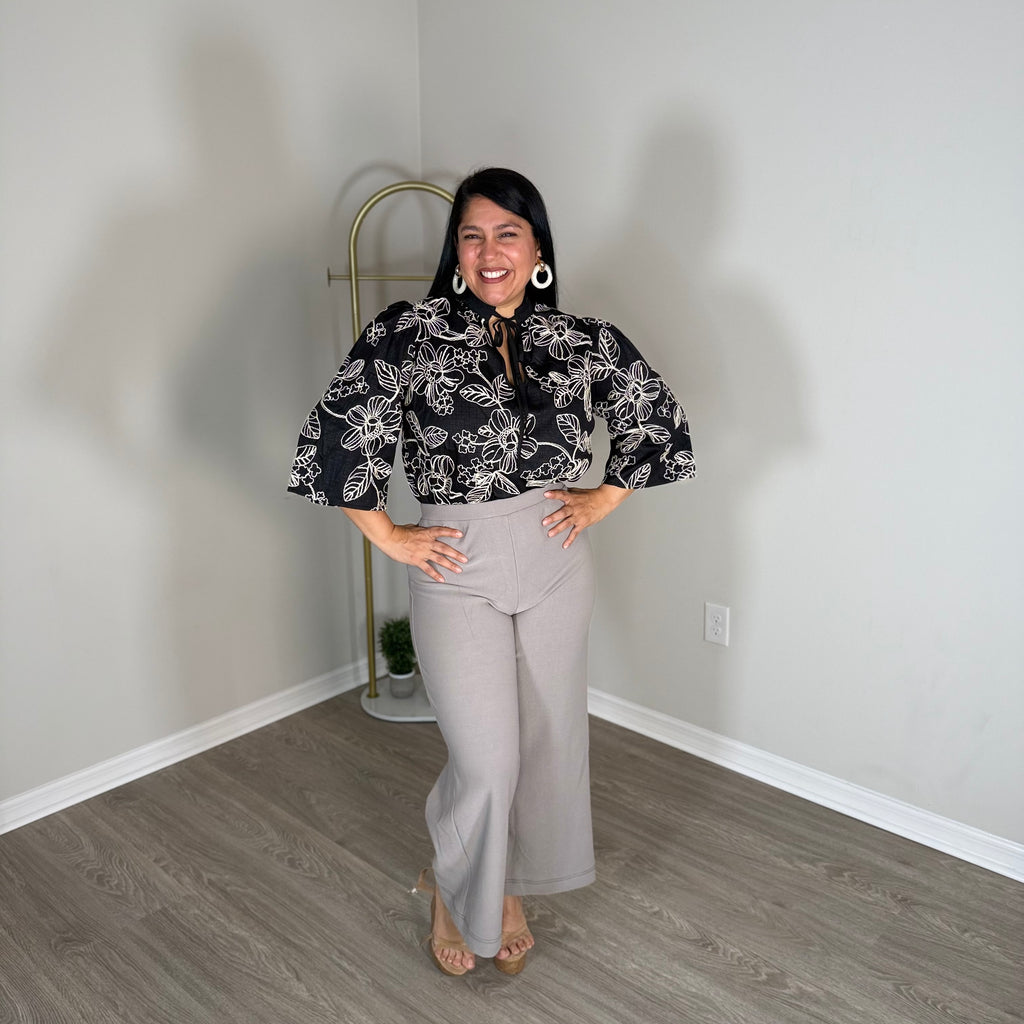 blue floral dress / top / shirt / skirt.