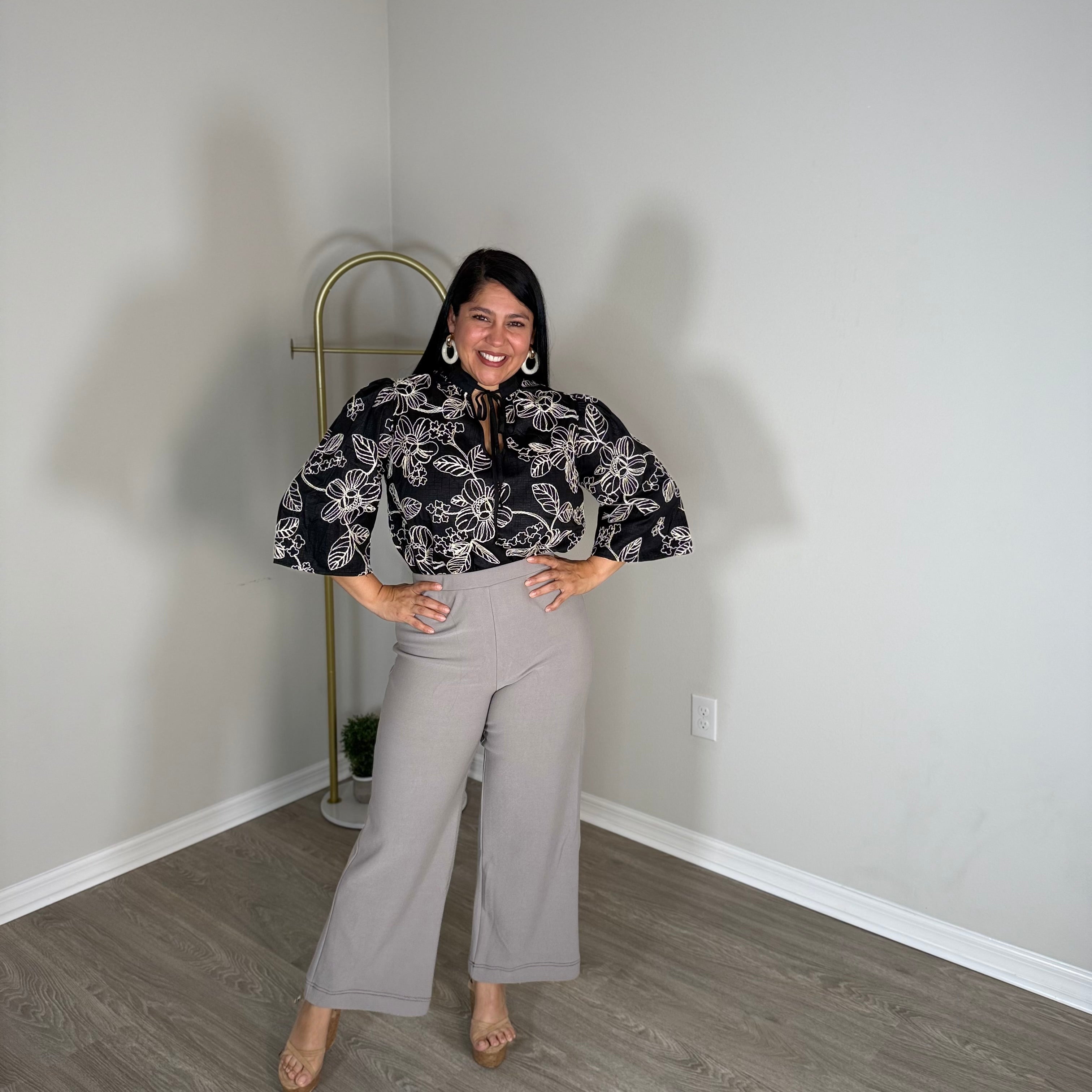 blue floral dress / top / shirt / skirt.