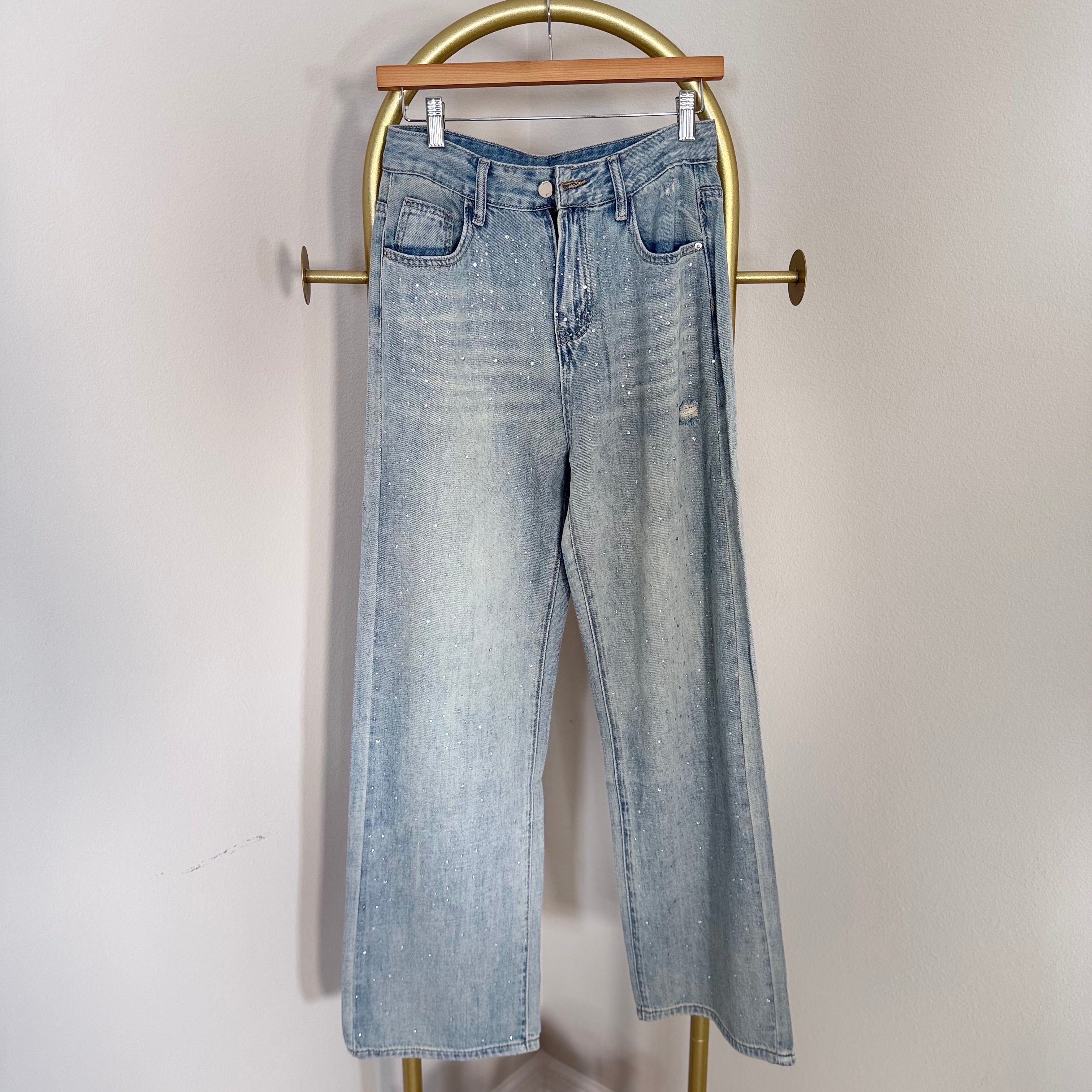 Rhinestone jeans
