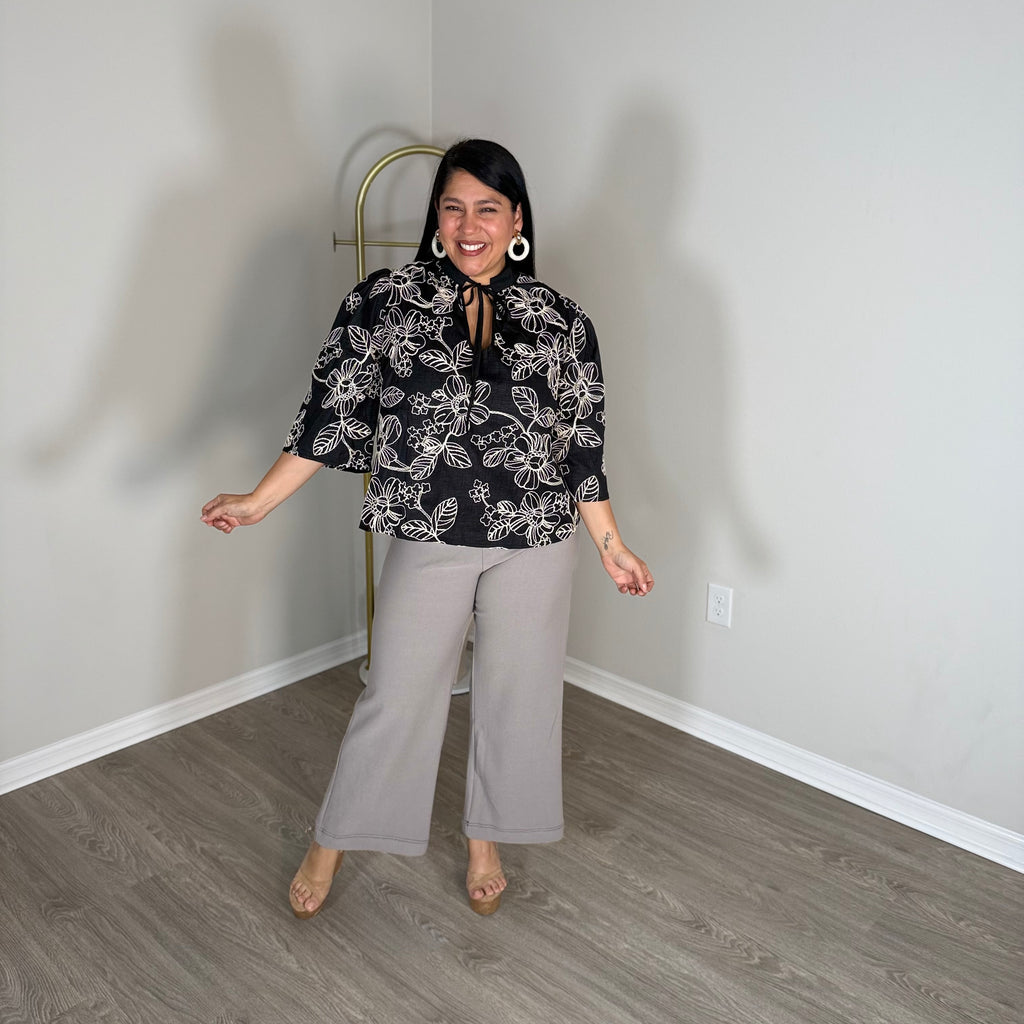 blue floral dress / top / shirt / skirt.